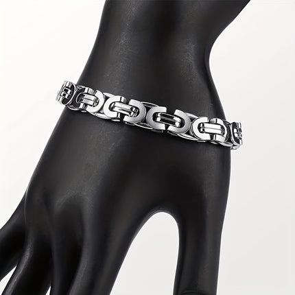 Stylish Stainless Steel Flat Chain Set