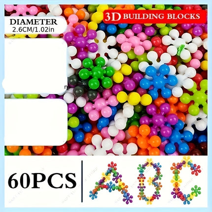 3D Plum Blossom Building Blocks – Fun Puzzle Toys