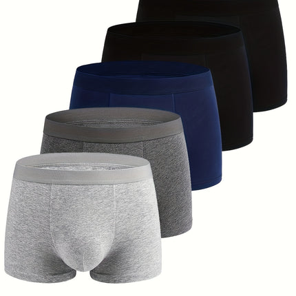 4-12pcs Men's Cotton Stretch Boxer Briefs