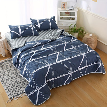 Preppy Plaid Summer Quilt - Lightweight & Breathable