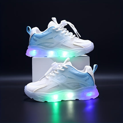 Glowing Two-Tone Athletic Shoes