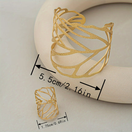 Vintage Leaf Design Jewelry Set