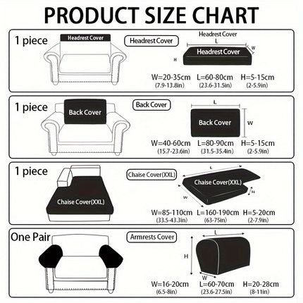 Modern Polar Fleece Sofa Slipcover - Elastic-Fit, Pet-Friendly Protector