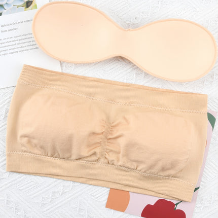 Double-Layer Shoulderless Strapless Bra