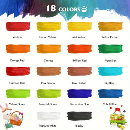 Vibrant Acrylic Paint Set - Creative Art Made Easy