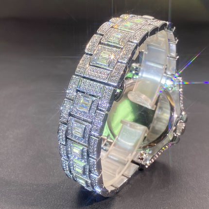 Golden Ice Hip-Hop Luxury Watch
