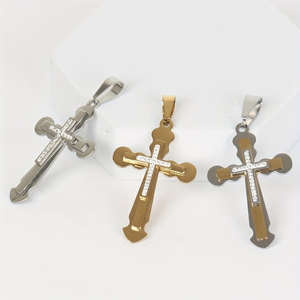 Men's Stainless Steel Pendant Necklace Set