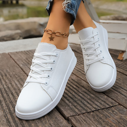 Classic White Canvas Sneakers