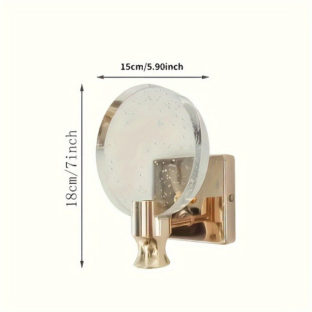 Luxury Crystal Wall Sconce - Detachable Metal Wall Mount