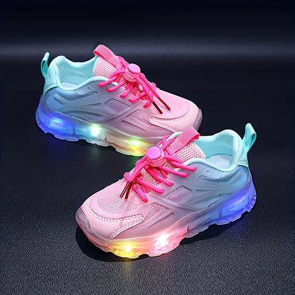 Glowing Two-Tone Athletic Shoes