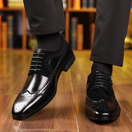 Classic Brown Lace-Up Dress Shoes