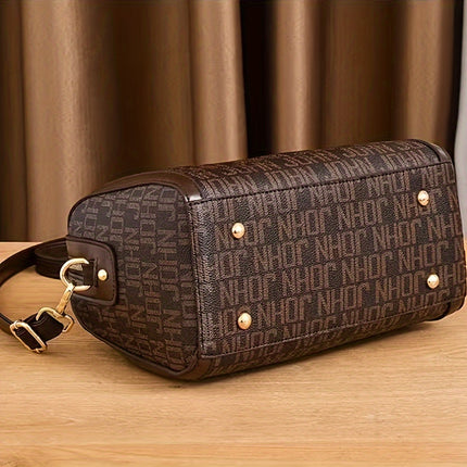 Fashionable Boston Tote – Chic Crossbody Bag for Moms - Monti Bargains