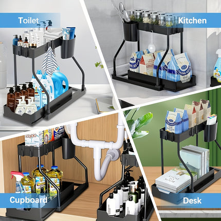 2-Tier Large Capacity Pull-Out Organizer