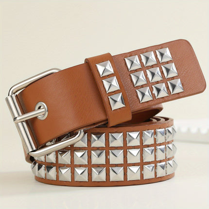 Black Punk Rock Studded Belt
