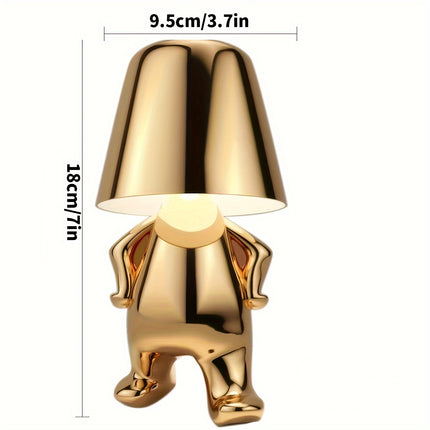 Golden Thinker LED Table Lamp with USB & Touch Control