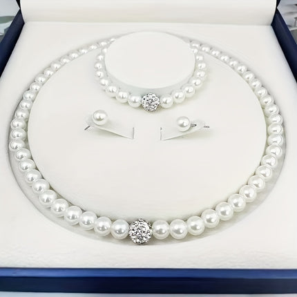 Elegant Pearl Jewelry Set