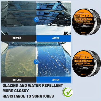 Black Car Wax Paste – High Gloss & Scratch Resistance