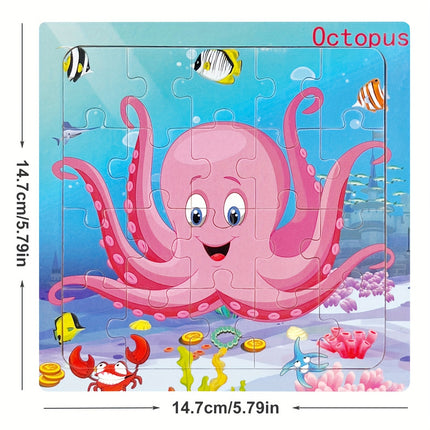 20-Piece Wooden Jigsaw Puzzles – Fun Learning for Kids! - Monti Bargains