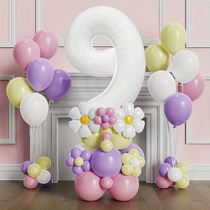 Princess Theme Balloon Set - 43-Piece Vibrant Daisy