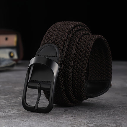 Elastic Woven Belt with Buckle