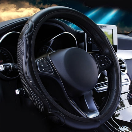 Premium Faux Leather Steering Wheel Cover - Anti-Slip Style