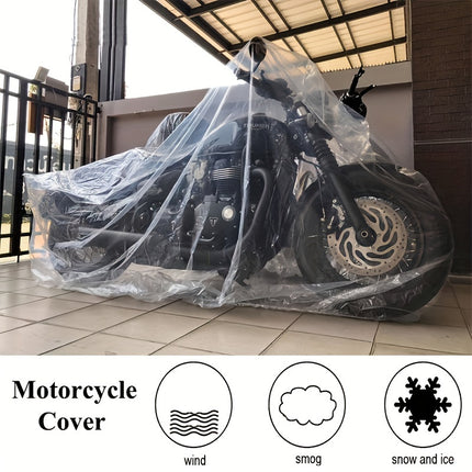 Universal Transparent Motorcycle Dust Cover – All-Weather Protection