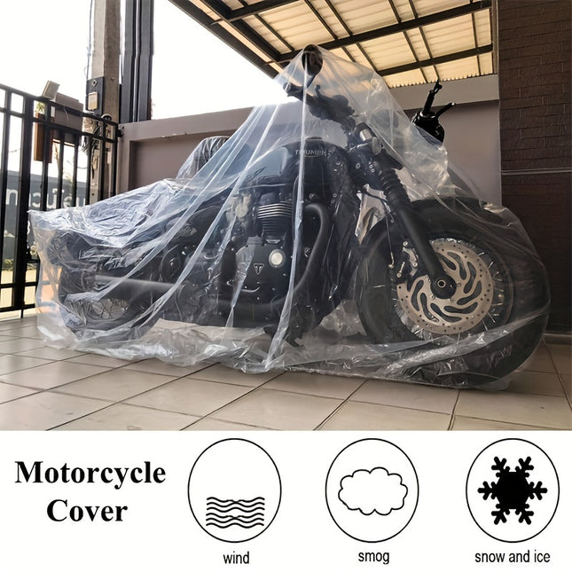 Universal Transparent Motorcycle Dust Cover – All-Weather Protection
