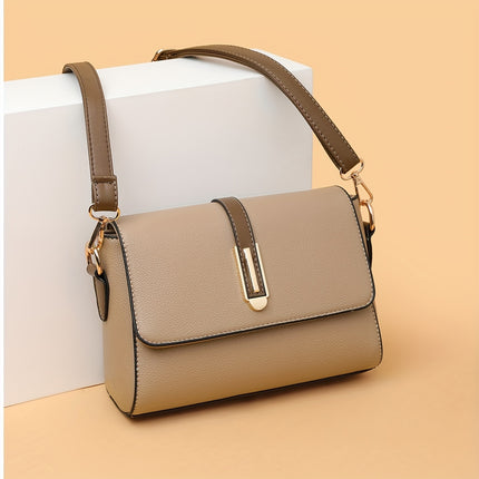 Retro Color Contrast Crossbody Bag