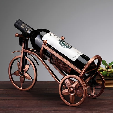Metal Tabletop Bicycle Wine Rack – Decorative Countertop Holder