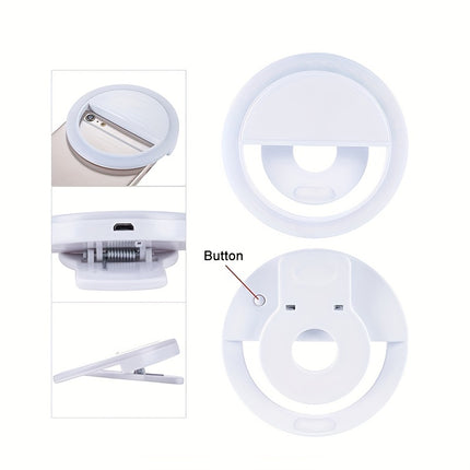 LED Selfie Ring Light – Perfect for Photos & Makeup!