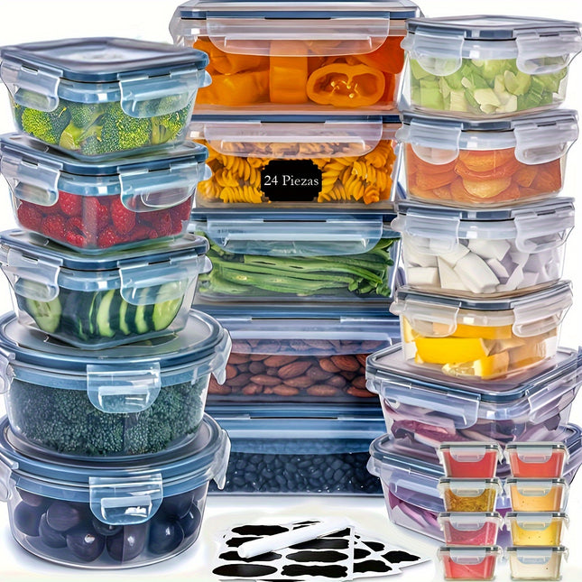 48pcs Food Storage Box Set