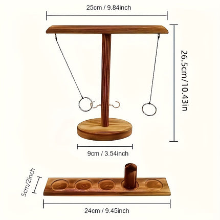 Wooden Hook & Ring Game – Ultimate Party Fun