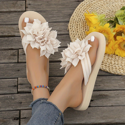 Flower Decor Flip Flops