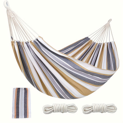 Extra Large Canvas Hammock for Indoor & Outdoor Relaxation