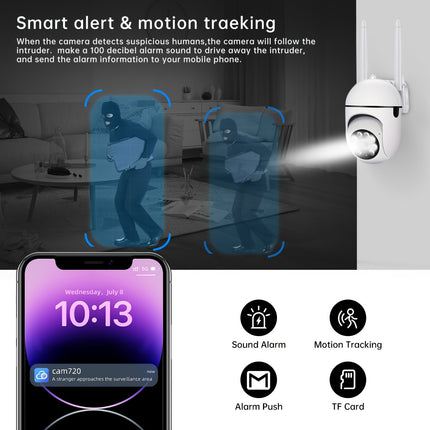 Wireless 1080P Security Camera with Night Vision