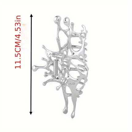 Elegant Liquid Metal Hair Claw