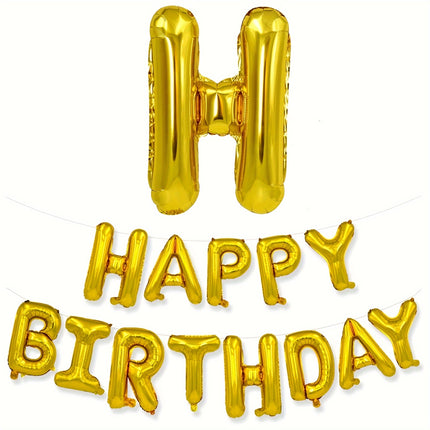 Customizable Foil Letter Balloon Banner