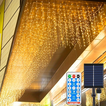 Solar Curtain Lights - Stunning Outdoor Atmosphere 5.0meter x 60cm