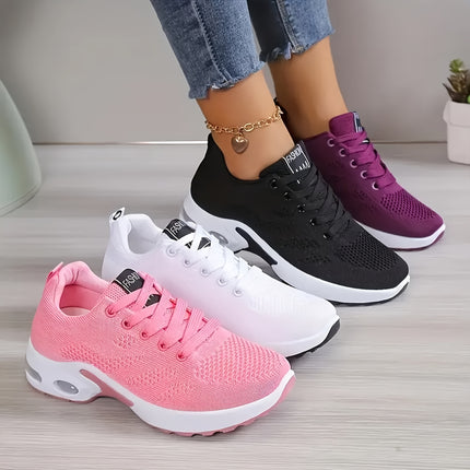 Women's Breathable Knitted Running Shoes