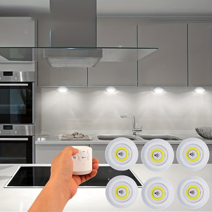 Smart Wireless LED Under-Cabinet Lights with Remote