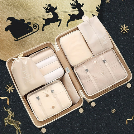 7pcs Travel Packing Organizer Set