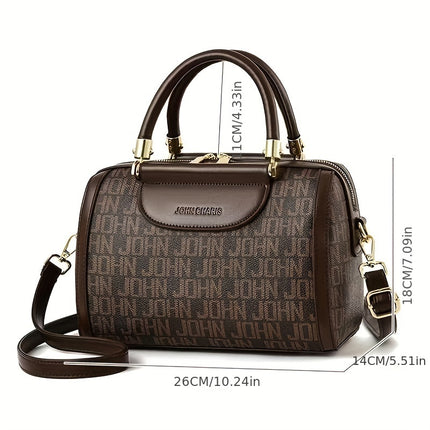 Fashionable Boston Tote – Chic Crossbody Bag for Moms - Monti Bargains