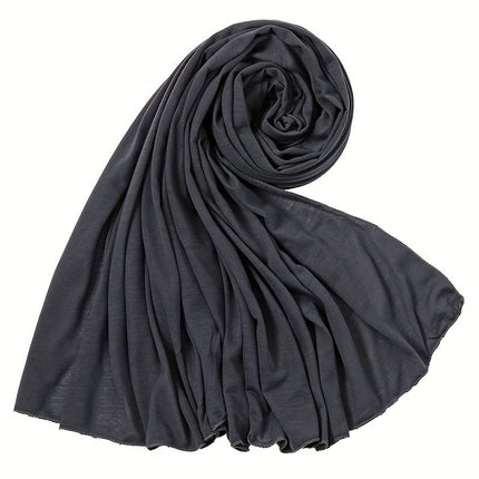 Solid Color Jersey Hijab Scarf