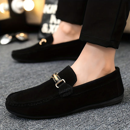 Men's Navy Blue Slip-On Loafers