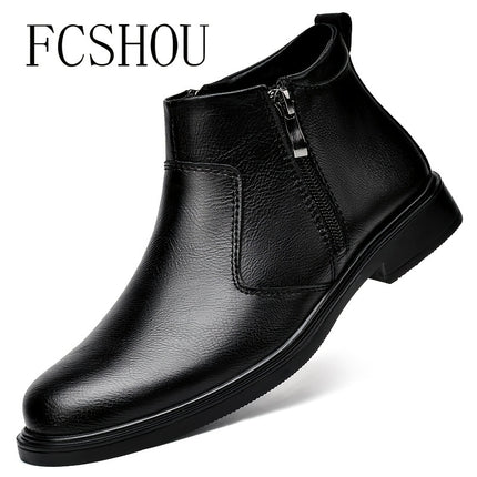 FCSHOU Men's High-Top Chelsea Boots