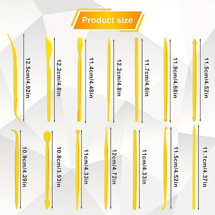 14pcs Clay Sculpting & Carving Tools