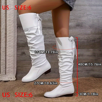Chic Knee-High Boots with Bow