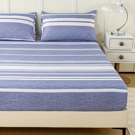 Striped Print Bedding Set - Soft, Comfortable All-Season Set
