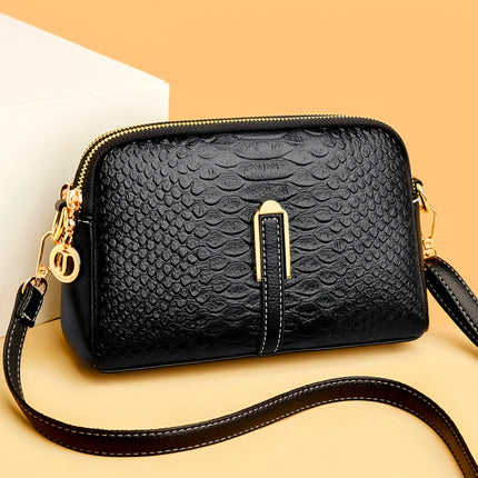 Retro Color Contrast Crossbody Bag