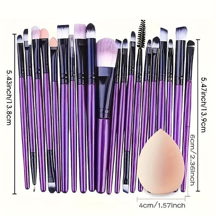 Luxe 20-Piece Makeup Brush Set